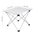 thumbnail image 4 of Peahefy Outdoor Table, Outdoor Foldable Desk,Aluminum Alloy Table Foldable Desk Table Outdoor Camping, 4 of 8