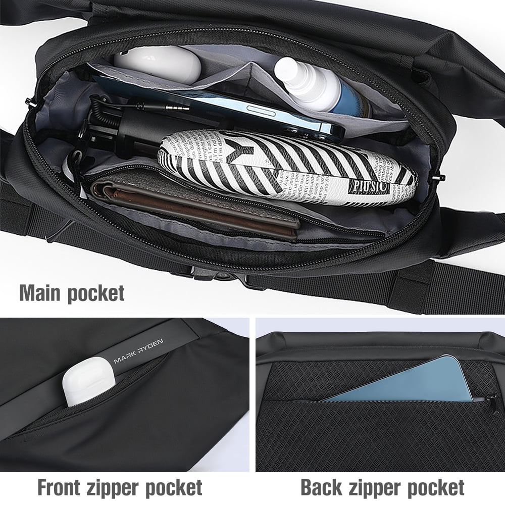 PVBKZ Banana Sling Bag Crossbody Banana Sling Backpack Travel Hiking Chest  Bags Shoulder Sports Daypack for Women Men