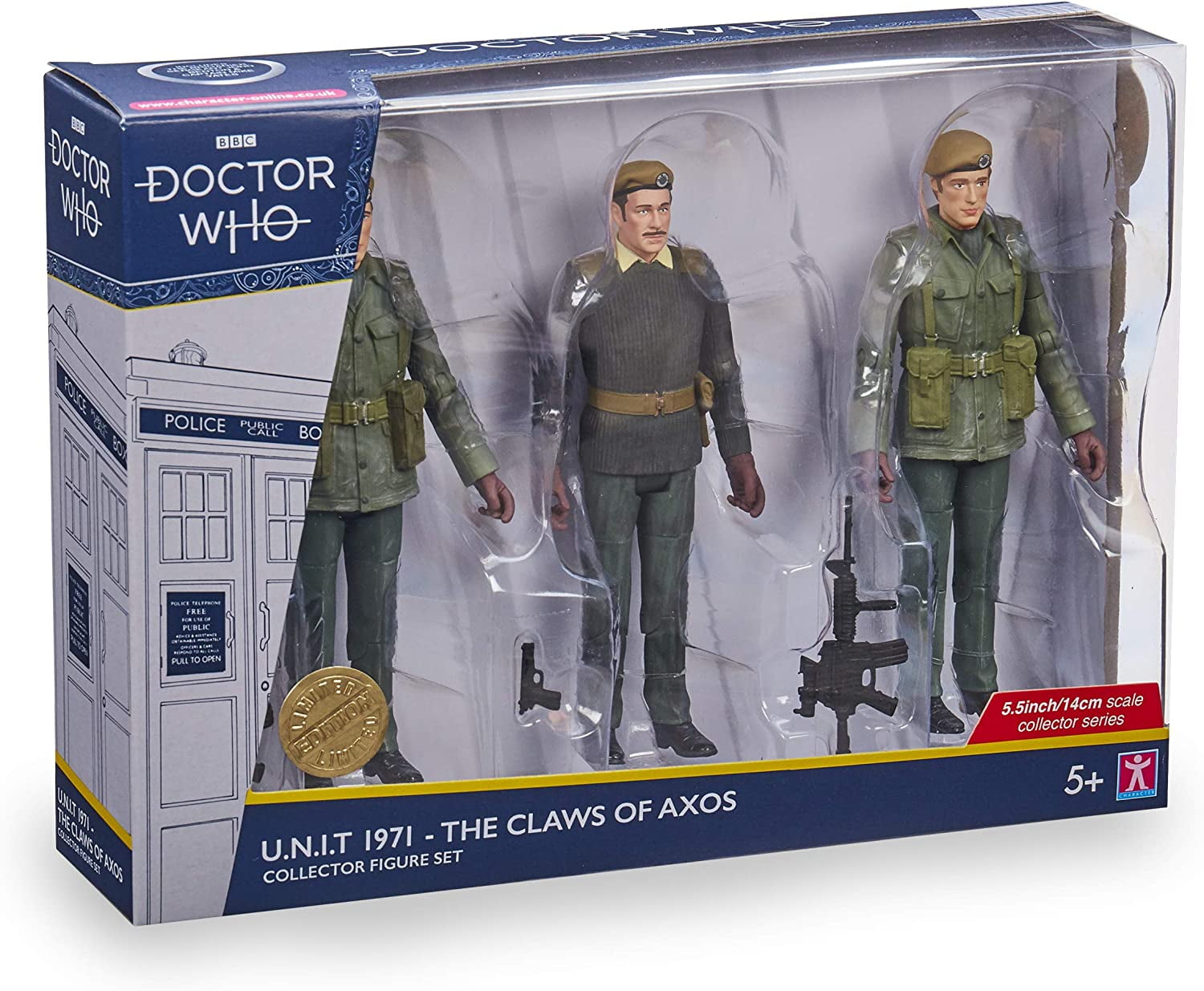 Doctor Who Claws of Axos Collectors Action Figure 3-Pack NEW 