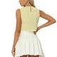thumbnail image 3 of Blusa sin mangas vintage de verano de INSPIRE CHIC XL Amarillo, 3 of 6