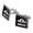 Silver, variant on Homesick UFO Alien Funny Square Cufflink Set - Silver or Gold