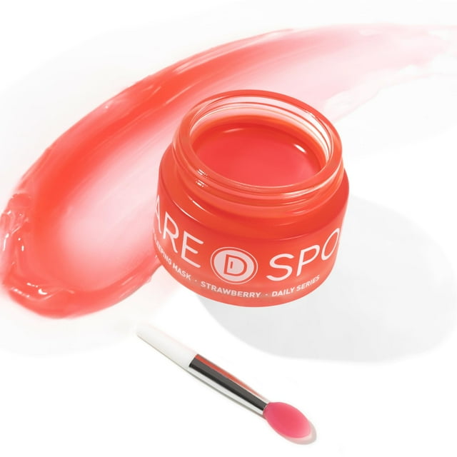 Mascarilla labial para dormir SPODARE Fresa 12 ml con manteca de karité