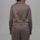 thumbnail image 4 of Conjunto de sudadera con media cremallera y pantalón de pierna ancha para mujer Cómodo traje de chándal de color sólido, 4 of 7