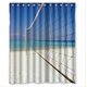 thumbnail image 1 of Cortina de ducha ABPHQTO Fondo de patrón de Voleibol de Playa Impermeable 150x180 cm, 1 of 2