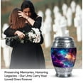 thumbnail image 4 of Glowing Galalxy Small Urn For Ashes - Adult Urns For Human Ashes Women - Decorative Urns For Human Ashes - Portable Urns For Human Ashes - Urns For Ashes Adult Male Small (Size -3inch,4pcs), 4 of 5