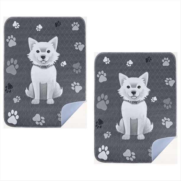 Paquete de 2 Almohadillas Reutilizables para Cachorros de 36 X 41 Pulgadas, Lavables para el Entrenamiento de Perros, Almohadillas Súper Absorbentes para para Perros
