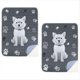 thumbnail image 1 of Paquete de 2 Almohadillas Reutilizables para Cachorros de 36 X 41 Pulgadas, Lavables para el Entrenamiento de Perros, Almohadillas Súper Absorbentes para para Perros, 1 of 8