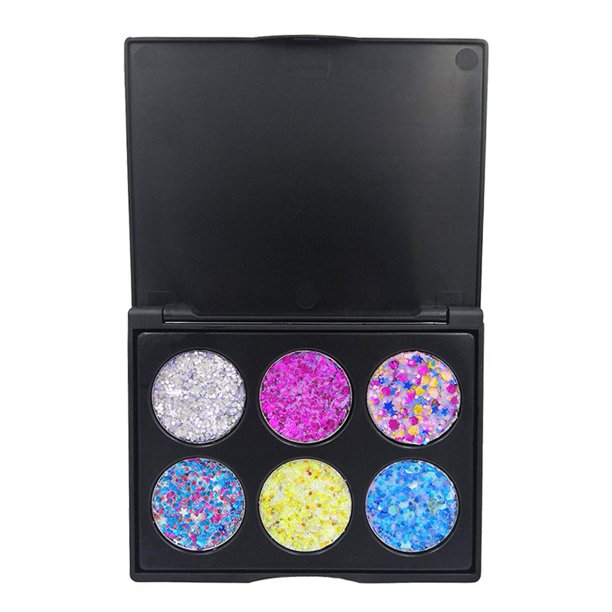 Paleta Popfeel Sombra de ojos con brillo de larga duración de 6 colores (EK06)