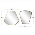 thumbnail image 3 of CosmoLiving by Cosmopolitan Gold Wall Mirror, Set of 2, 3 of 7