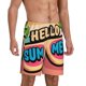 thumbnail image 2 of Balery Hello Summer Pantalones cortos de pijama de punto de algodón para hombre con cinturilla y bolsillos-Small, 2 of 6