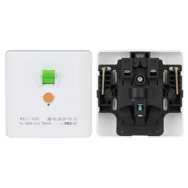 Protector 40A Protector De Fugas Eléctrico Interruptor De Enchufe De Pared Para Aire Acondicionado Calentador De Agua Eléctrico