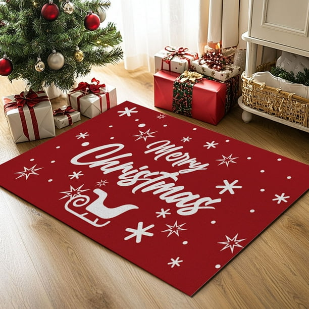 Christmas Floor Mat Absorbent Mat Kitchen And Bathroom Mat