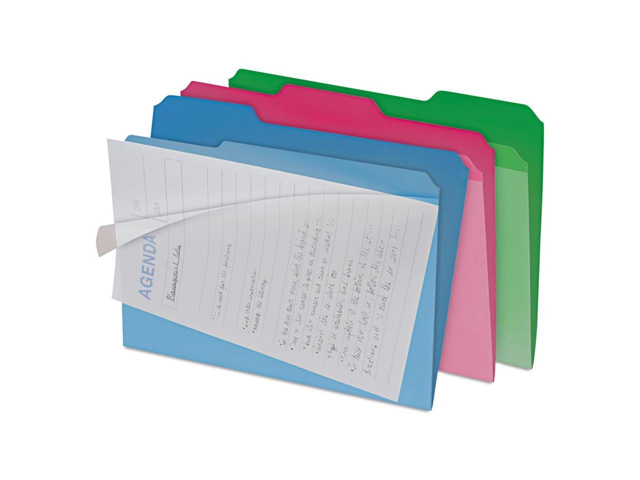(2 pack) Find It Clear View Interior Letter File Folders