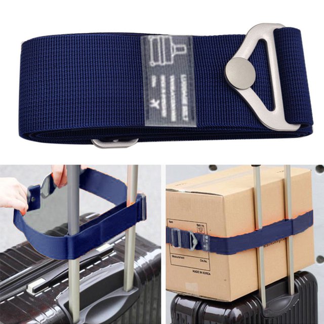 Paokuoon Suitcase Strap Luggage Strap Adjustable Quick Release Wear Resistant Belt with Smooth Surface