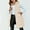 Beige, variant on Youth Girls Long Sleeveless Quilted Hooded Puffer Vest Down Jacket Teen Kids Oversized Outdoor Hiking Vest Outerwear Insulated Thermal Vest Winter Wear
