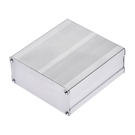 UPC: 0758544446234 | 100mm x 97mm x 40mm Aluminum Electrical Project Case for Audio Amplifier or PCB Circuit Board Silver