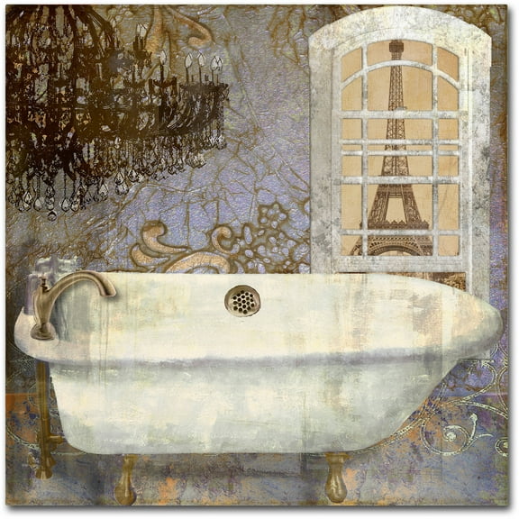 Trademark Fine Art "Salle de Bain I" Canvas Art by Color Bakery