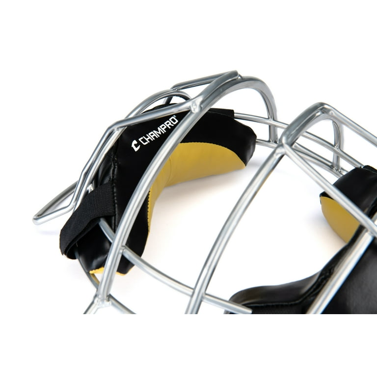 CHAMPRO Lightweight Umpire Mask, 23oz, Silver 