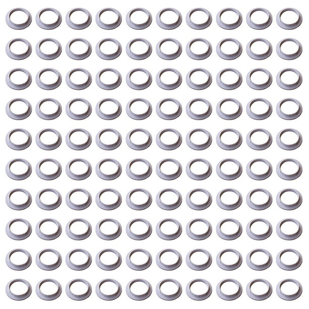 Seitruly 100 Uds. Pantallas de lámpara de plástico anillos de pantalla adaptador de luz de soporte de bombilla desmontable de retención blanca Electrónica Blanco