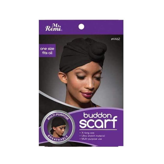 ANNIE - Ms. Remi Fashion Buddon Scarf BLACK #4462