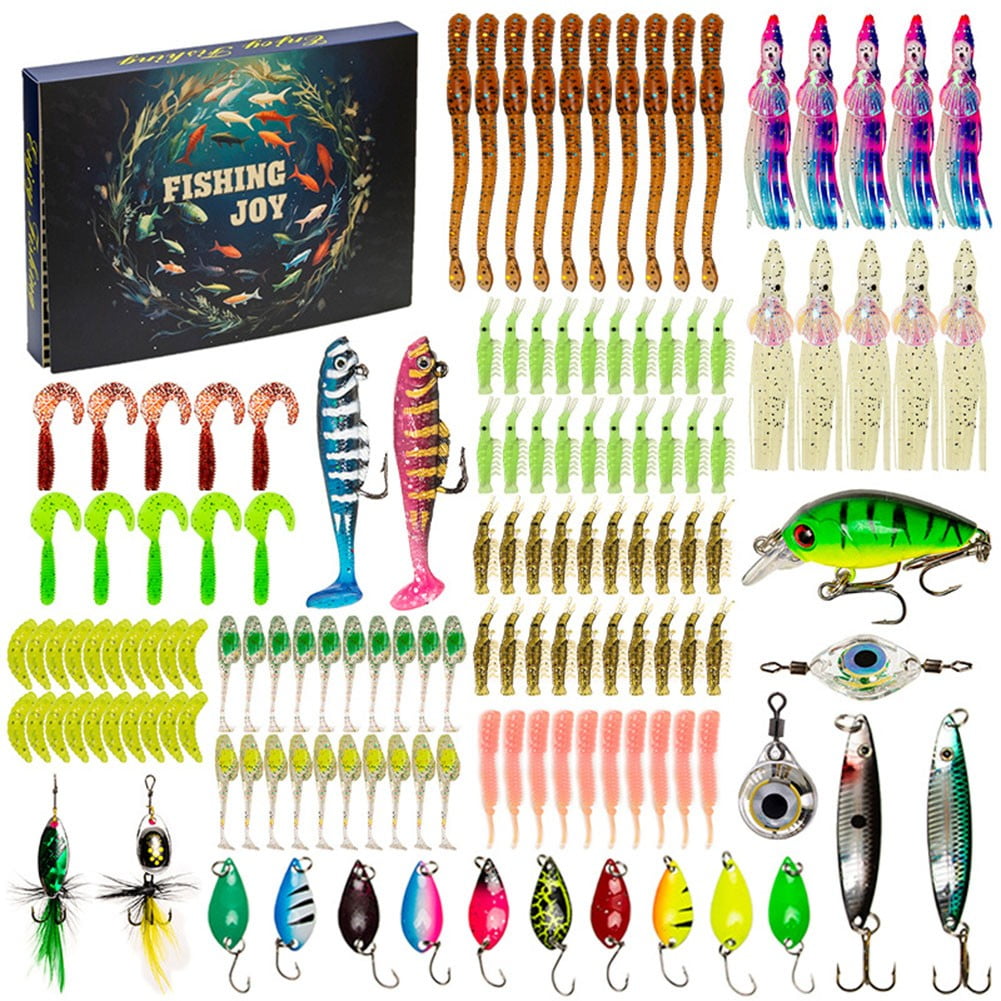 30 Days Fish Baits Box Mystery Tackle Box Fishing Lures Set for Fisherman