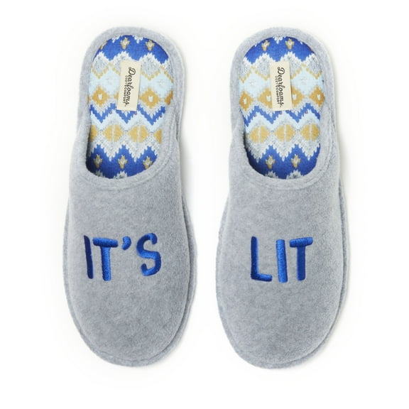 Dearfoams Cozy Comfort Men's Holiday Novelty Scuff Slippers