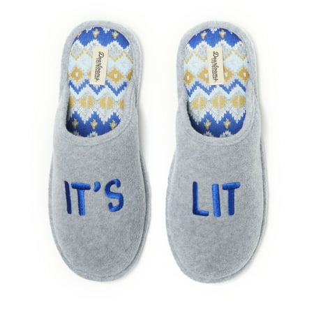 Dearfoams Cozy Comfort Men's Holiday Novelty Scuff Slippers