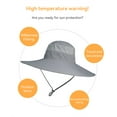 thumbnail image 5 of XIEJ Summer outdoor sunscreen hat sun hat women's big brim UV sun hat breathable foldable fisherman hat fishing hat, 5 of 6