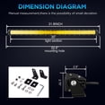 thumbnail image 2 of Biglion.x 32inch Amber LED Light Bar Slim 300W 33000LM Combo Spot Flood Single Row Yellow LED Fog Light Driving Work Waterproof for Offroad Car Pickup Truck SUV UTV 4WD, 2 of 11