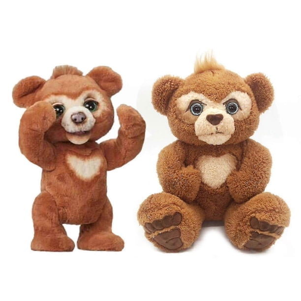 25cm Cute Bear Toys For Children Curious Bear Interactive Plush Toy Charged Bear Cute Bear New Year Gifts Toys For Girls 26s