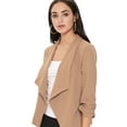 thumbnail image 4 of Women's 3/4 Sleeve Open Front Casual Cardigan Blazer Jacket, 4 of 5