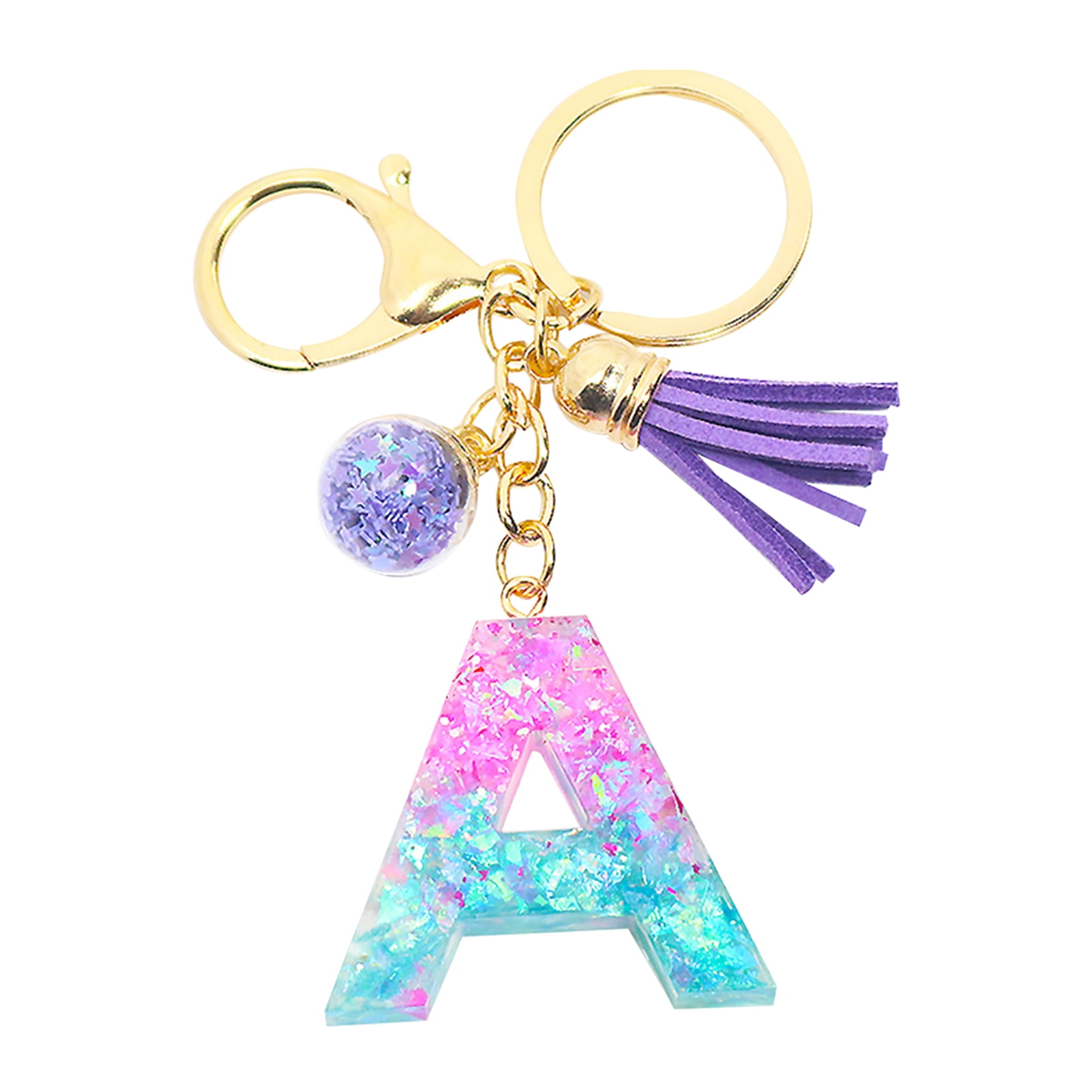 Triangle pendant keychain with optional tassel