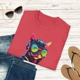 thumbnail image 4 of VR Cyber Punk Neon Cat t-shirt, Futuristic fashion, Cat lover Gift, 4 of 4