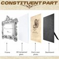thumbnail image 3 of DESIGNICE Vintage Picture Frames,Rich Details Wall Frames,Elegant Decor Family Picture Frame,3.94"X3.94",Silver, 3 of 7