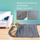 thumbnail image 4 of Saco de Dormir para Perros GeerDuo Impermeable y Cálido Gris+Naranja Talla L, 4 of 8