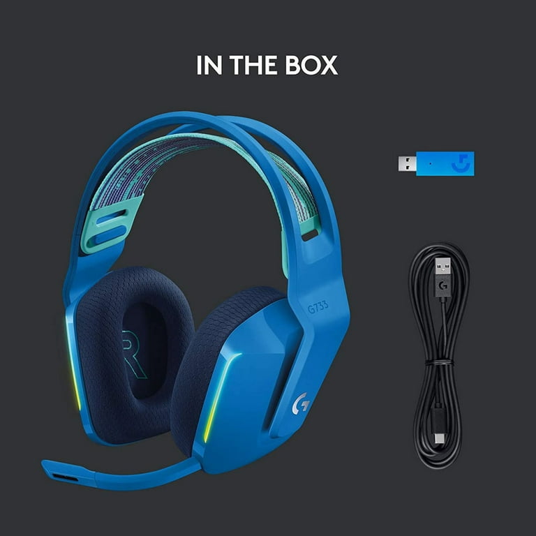 Logitech G733 LIGHTSPEED Wireless Gaming Headset, LIGHTSYNC