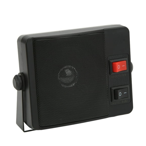 CB Radio External Speaker, Walkie Talkie External Speaker Portable 8 Ohms 11W Mini for 2 Way Radio