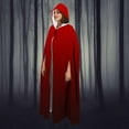 thumbnail image 1 of Pincandy Chandail à Capuchon Style Poncho pour Femmes en Molleton, Couvre-Maillot pour Temps Froid, 1 of 6