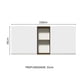 thumbnail image 2 of Alacena Madesa Glamy 150 cm 2 Puertas y 2 Nichos Marrón/Blanco, 2 of 5