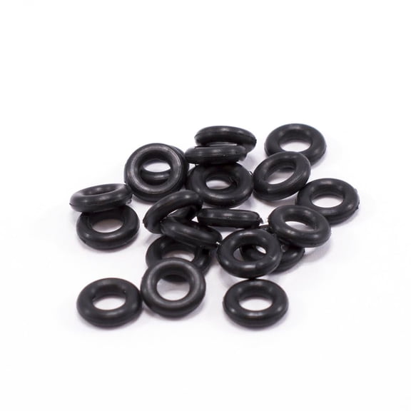 6G Black Rubber O-Ring Replacement Silicone O Rings for Gauges Labret Industrial Pincher Taper Piercing Retainer Replacement Black O Ring 4.0mm