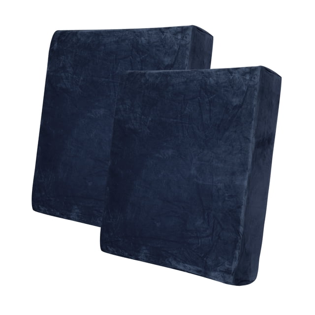 Funda de sofá individual para asiento de sofá y sillón, color azul marino, 2 piezas