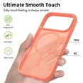 thumbnail image 2 of Allytechgroup for Apple iPhone Air Case, Matte Translucent Back Cover Compatible with Magsafe Slim Fit Shell with Camera Control Button Shockproof Phone Case for iPhone Air, Orange, 2 of 6