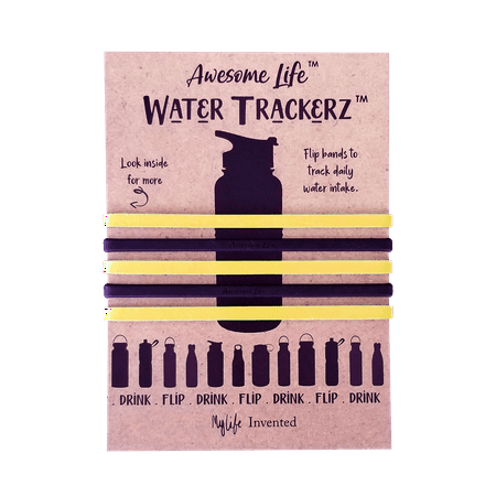 Water Trackerz Bands Black/Yellow Track Your Water
