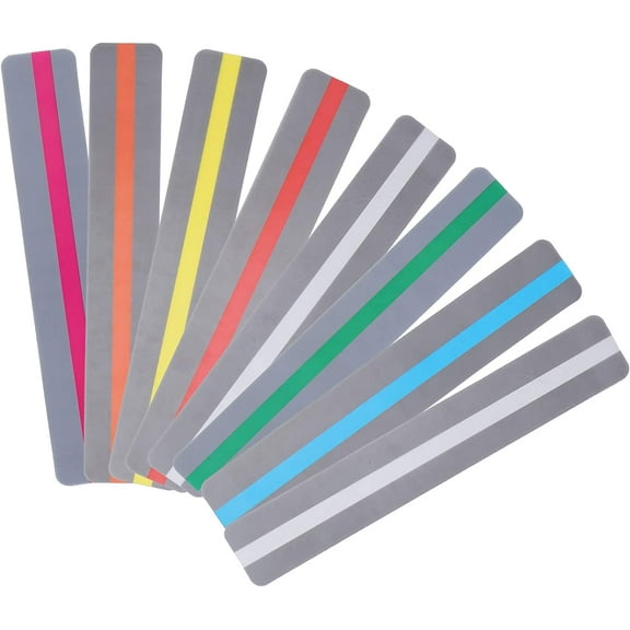 Reading Tool, Durable Convenient 8Pcs Plastic Bookmark for Children