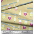 thumbnail image 3 of Soimoi Georgette Viscose Fabric Wine Glass Bar Decor Fabric Printed Yard 42 Inch Wide, 3 of 3