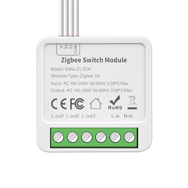 ZigBee Tuya Smart Switch 10A 2/3/4 Gang 2-way control Home Automation Module