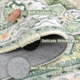thumbnail image 4 of 2'x8' Runner Rugs, Yamaziot Vintage Washable Hallway Rug Runner with Rubber Backing, Non-Slip Distressed Carpet Floor Mat for Bedroom, Kitchen, Laundry, Entrance, Green, 4 of 9