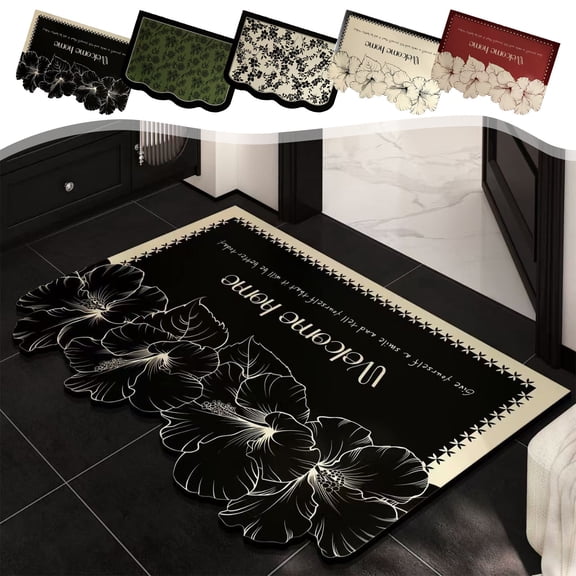 Txlpkdyx Bath Mat,16x24inch Super Absorbent & Quick-Drying Bathroom Rug,Non-Slip Indoor Floor Mat for Entryway,Kitchen & Laundry