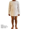 thumbnail image 5 of Youth Boys Cotton Long Sleeve Crew Neck Tee Shirts, White, Youth Small, 5 of 8