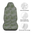 thumbnail image 6 of Easy to Install Car Universal Seat Cover, Grey Bamboo Pattern Four Seasons Universal Front Seat Cover, 2-Piece, 6 of 8